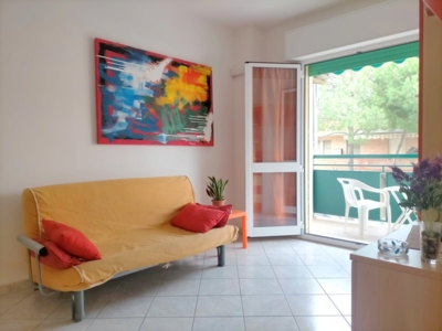 soggiorno con divano letto